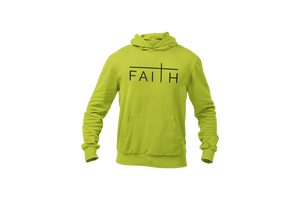 FAITH HOODIE SWEATSHIRT- SAFTY GREEN