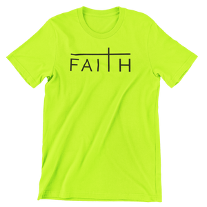 FAITH CHRISTIAN T-SHIRT- NEON GREEN
